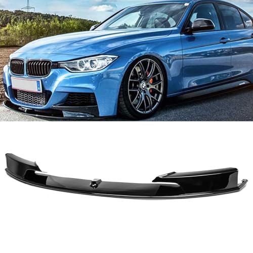 Front Bumper Lip Splitter Compatible with 2012-2019 BMW F30 3 Series 320i 325i 328i 330i 335i w/M-paket Air Dam 1pcs, Gloss Black