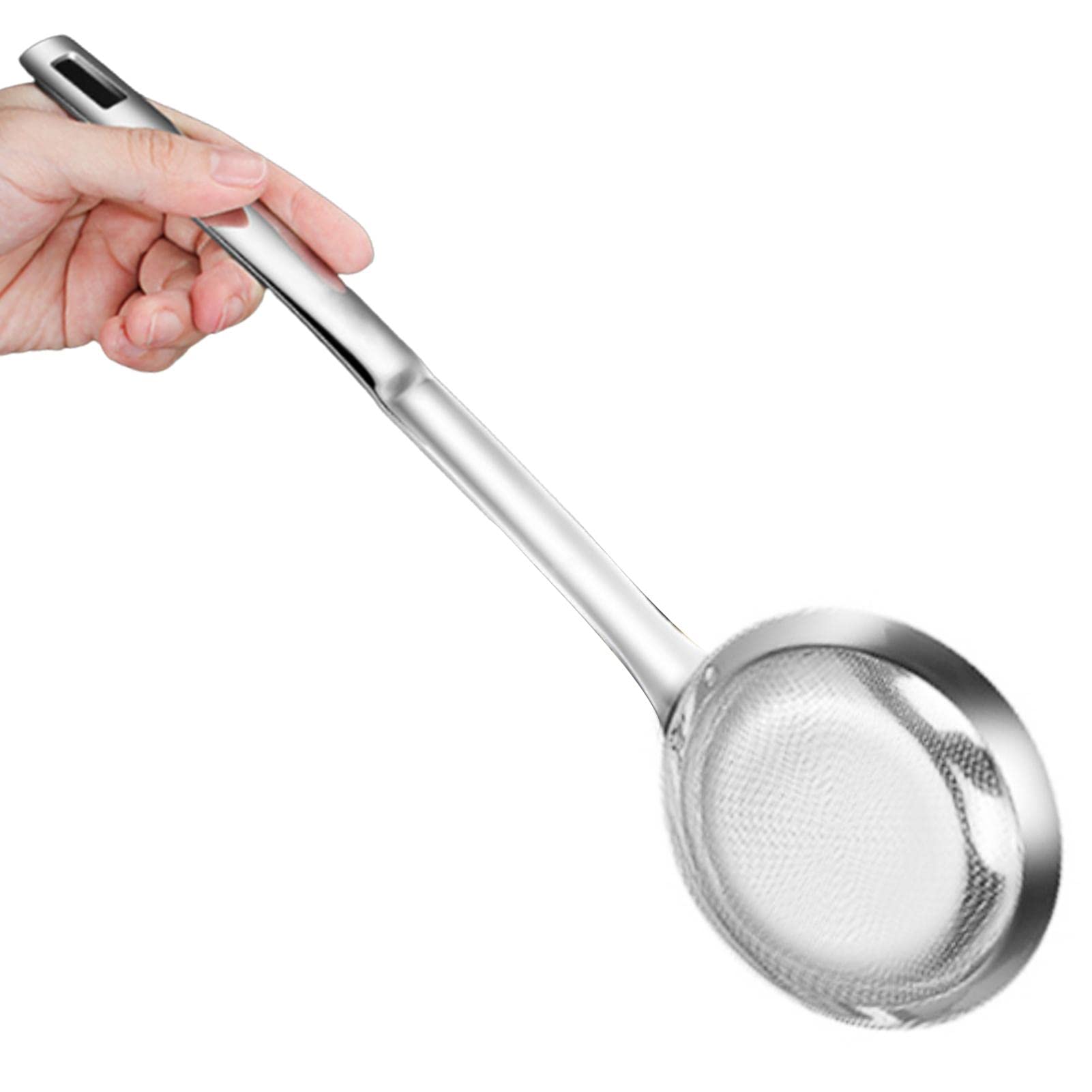 Kerafactum Spatola Forata In Acciaio Inox – Schiumarola Professionale Da 23 Cm, Diametro 12 Cm, Lavabile In Lavastoviglie - 3