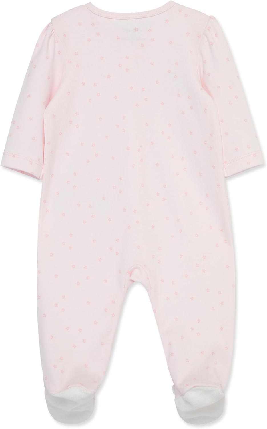 Little Me Clothes for Baby Girls' 100% Cotton Scratch-Free Tag Footie Sleeper, Preemie to 9 Months - Image 2