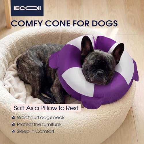 Collier de convalescence gonflable IECOii pour chien réglable taille M - 6