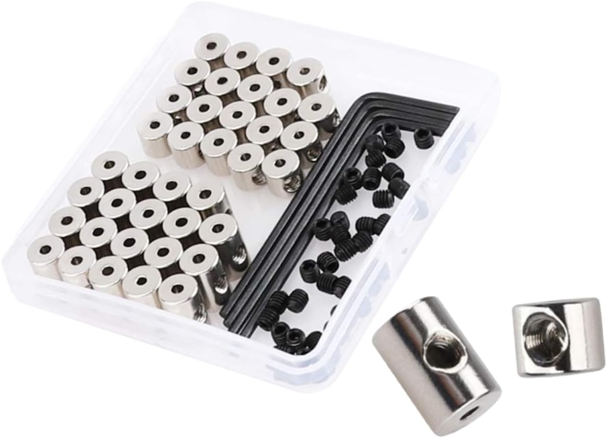 HOMSFOU 40-Piece Screw Wrench Badge Parts Set Locking Pin Backs Metal Clasp for Craft Making and Jewelry for DIY Enthusiasts