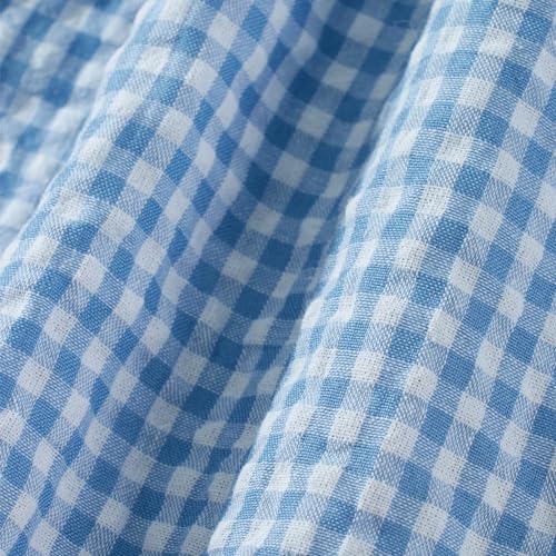 Image of Sumleno Womens Y2k Aesthetic Boxer Shorts Plaid Elastic Waist Lounge Pj Bottoms Summer Casual Gingham Pajamas Shorts