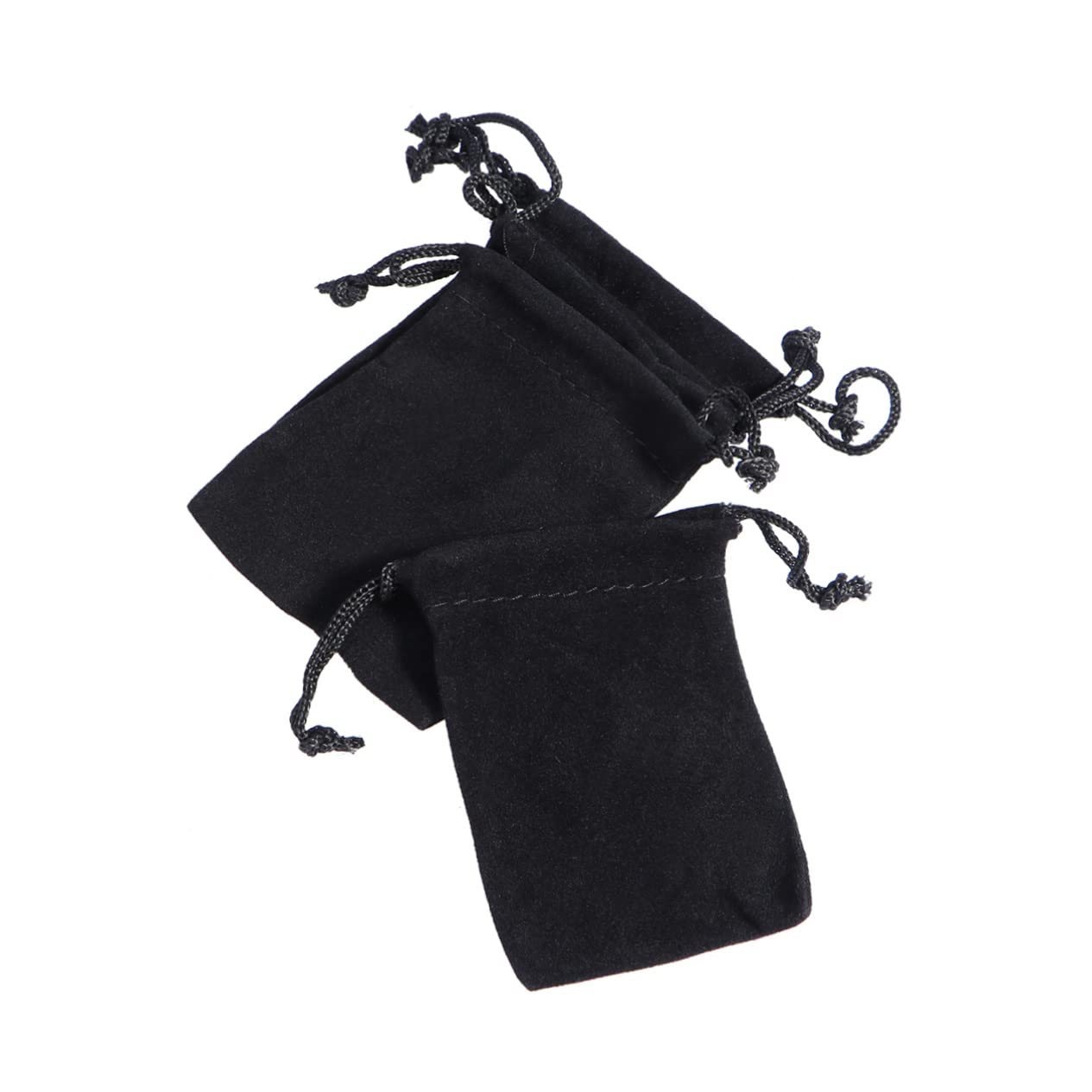 minkissy 10stücke Schmuckbeutel Set Schwarz Für Uhren Ketten Armbänder Und Kleine Gegenstände Praktische Zugbandverschlüsse Für Einfachen Transport