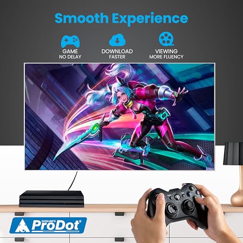 Image of ProDot Cat 6e 30 Meter Ethernet Cable /Lan Cable /Network Cable I High Speed 250MHZ I Weatherproof /UV Resistant I RJ45 Lan Cable I -10 To 60 Weather I Solid Conductor I 4 Pair (8 Wire Multi-Color)