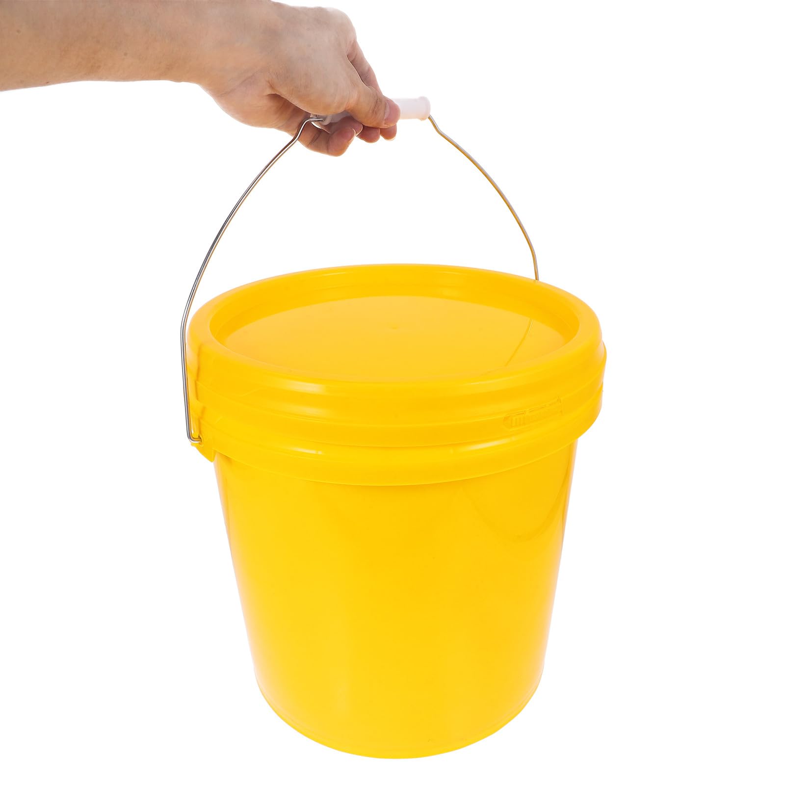 VALICLUD Cubo de Fermentación de 10L Apto para Alimentos Plástico Seguro Tapa Hermética y Asa para Elaboración Casera de Vino Cerveza y Fermentados Domésticos