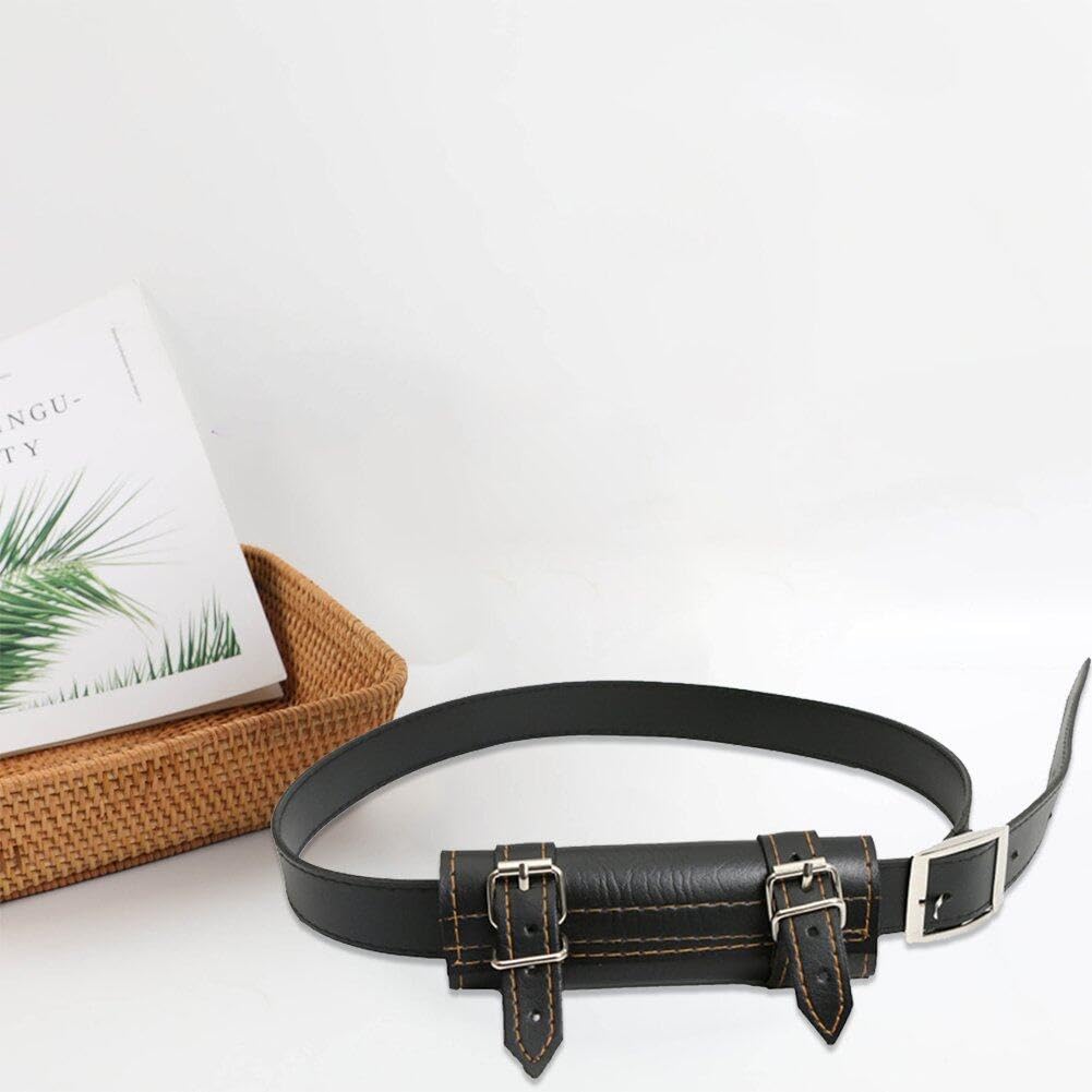 Tsffae Pu Leather Belt for Katana Anime Holder Strap Adjustable
