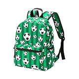 Mateju Rucksack Kinder Kinderrucksack Rucksack Kindergarten Mädchen Jungen Kleiner Tagesrucksack Cartoon-Druck Schulrucksack Kindertasche Kindergartenrucksack (Fußballfeld)