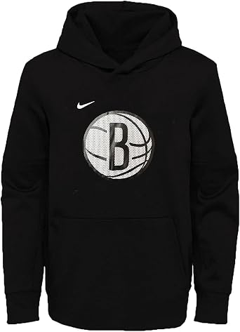 Brooklyn Nets Youth Logo Performance Pullover Fleece Hoodie
