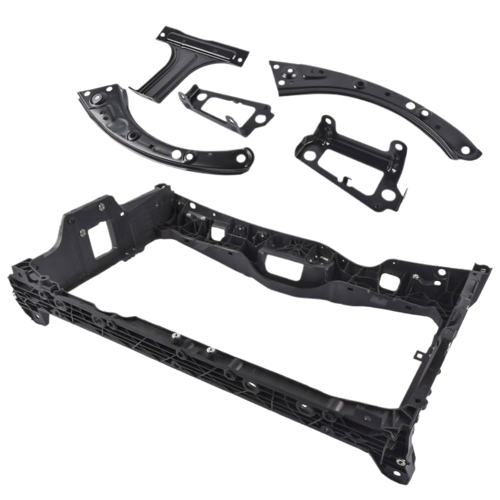 Emvnyqkru Onecolor Radiator Core Support Set With Bracket Ap03 71411-T22-A01 Compatible With Honda Civic 2022 2023 2024 2025 Black 6 Pieces