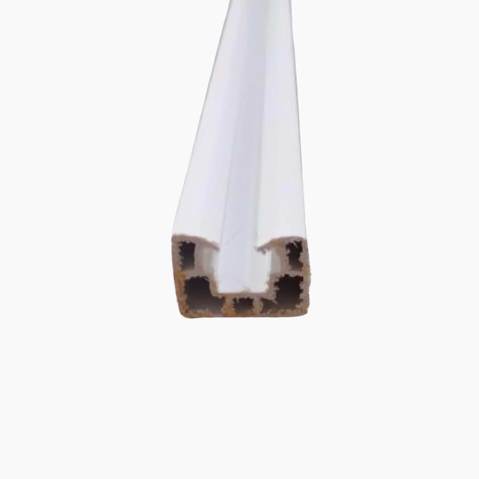 BCF Guia Trilho Superior Para Porta Sanfonada De PVC Branco 90 Centimetros