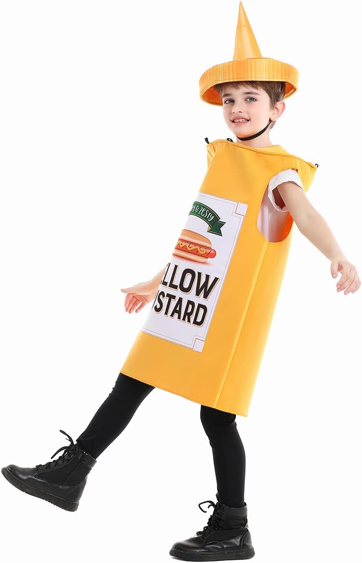 Seasons Yellow Mustard Costume For kids, Halloween Costume, One Size