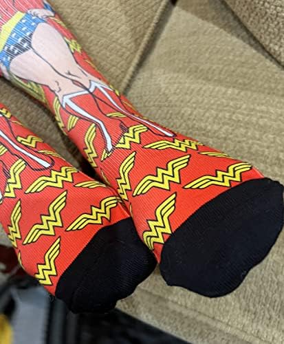 Classic Wonder Woman Crew Socks - SHOE SIZE (5-10 Men) (7-12 women)3