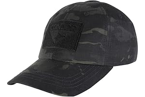 Condor Tactical Cap: Durable Protection with Black Multicam Camo