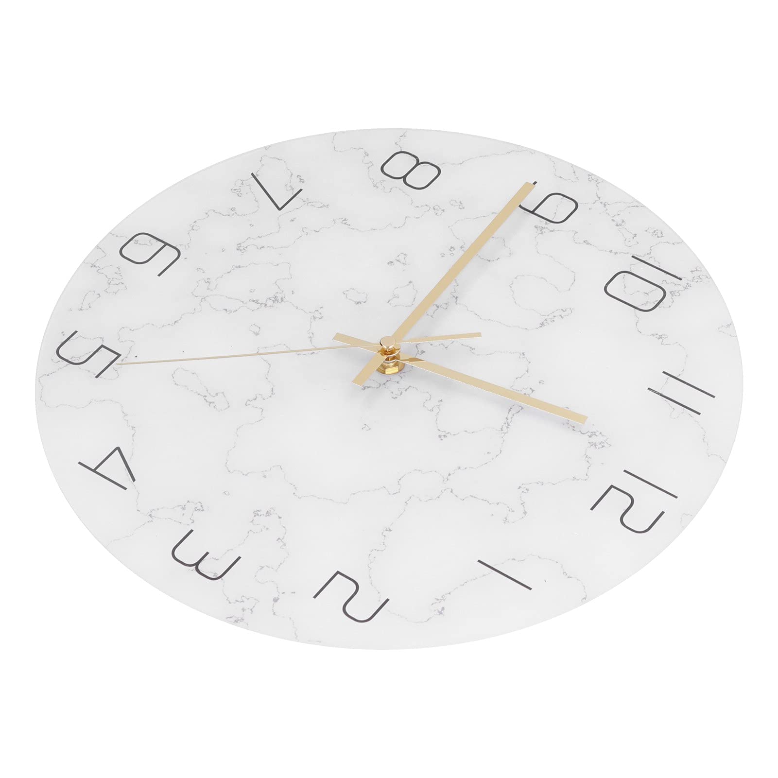 Horloge murale marbre silencieuse lyrlody pour créer un coin café zen et chaleureux
