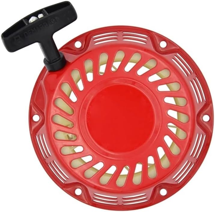 TMLbhSEZ Recoil Starter + Sleeve + 6 Screws+Spare Handle Fit for 168F 170F GX120 GX140 GX160G X200 163CC 196CC Engine Lawn Mower(Type1)