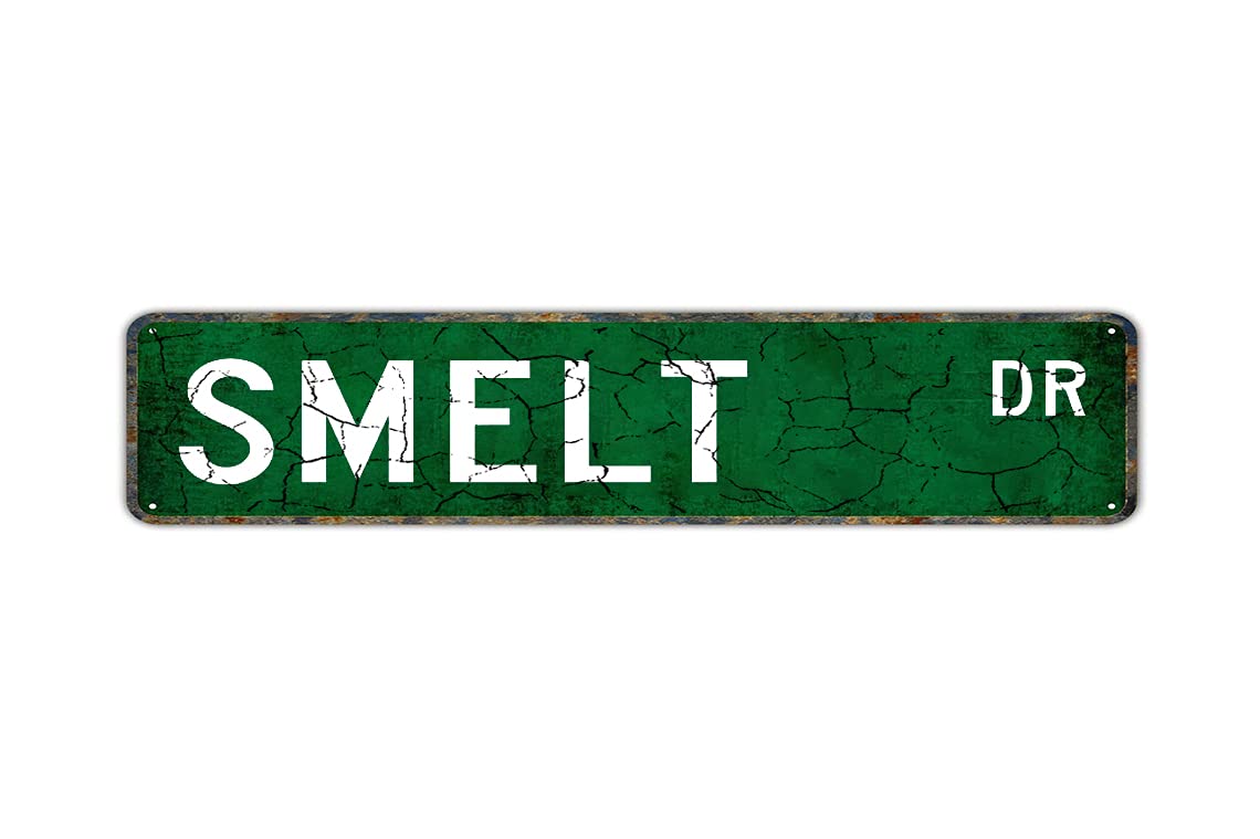 Smelt Retro Tin Signs Aluminum Metal Sign for Kitchen Home Garden Wall Bar Cafe Decor 4x16 Inch