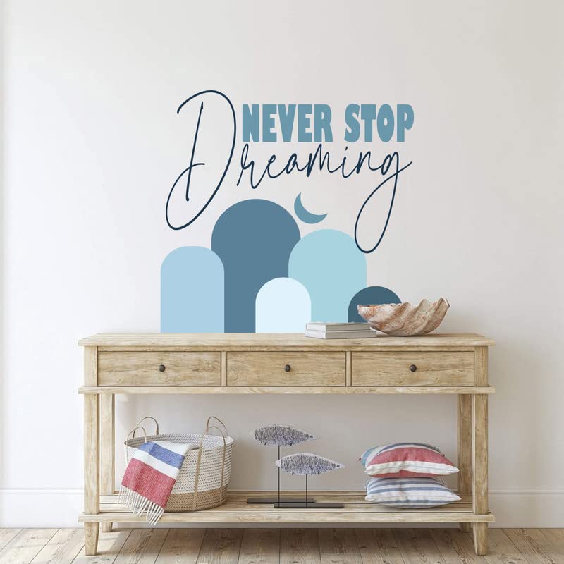 Image of Kotart - Never Stop Dreaming Vinyl Wall Stickers /Decals for Kids Room Living Room Bedroom Office Wall Decor
