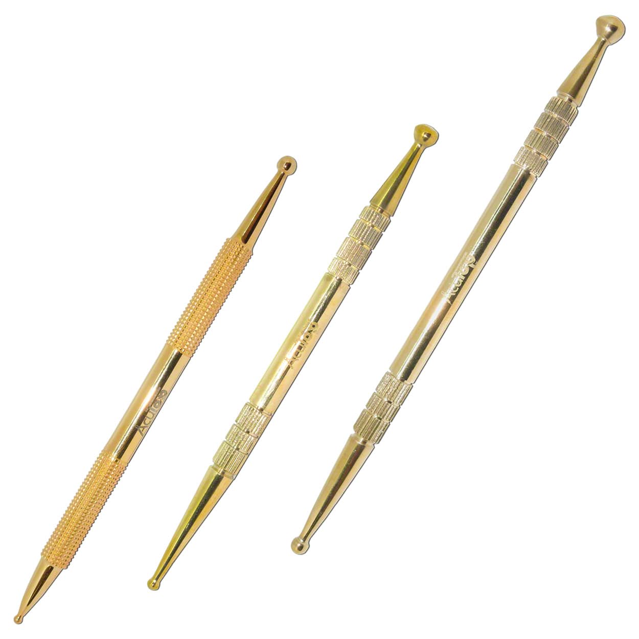 Akupressurstift-Set, 3-tlg., Narbensticks 13 cm, ø 2,5/4,5 mm + ø 3/6 mm, 15 cm, ø 4/7 mm