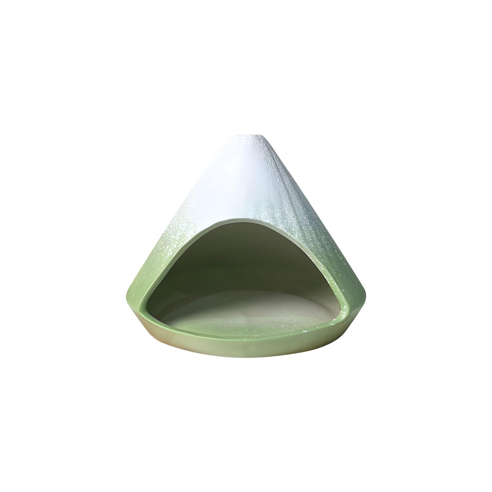 Uikios Fruit Green Artistic Ceramic Scent Tray Designed For Focused And Creating A Peaceful Environment Indoors Feng Shui Ceramic Scent