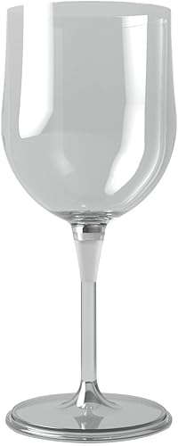 Miniatura 3 de BOSO Vaso de vino de plástico plegable portátil (sin BPA) con un portador de seguridad 1 unids (transparente)
