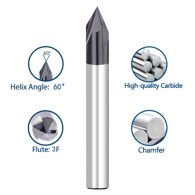 Standard Carbide Steel V Groove Router Bit, Size: 1mm at ₹ 40/piece in