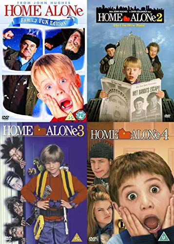 Home Alone Complete Collection 1-4 DVD - Home Alone 1,2,3,4 - Home Alone 1, Home Alone 2, Home Alone 3, Home Alone 4 DVd