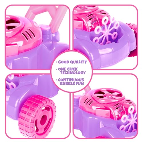 artcreativity bubble lawn mower for toddlers 1-3 kids bubble machine for 1-year-old girl gifts summer outdoor push gardening toys for kids age 1 2 3 halloween birthday gifts for preschool girls