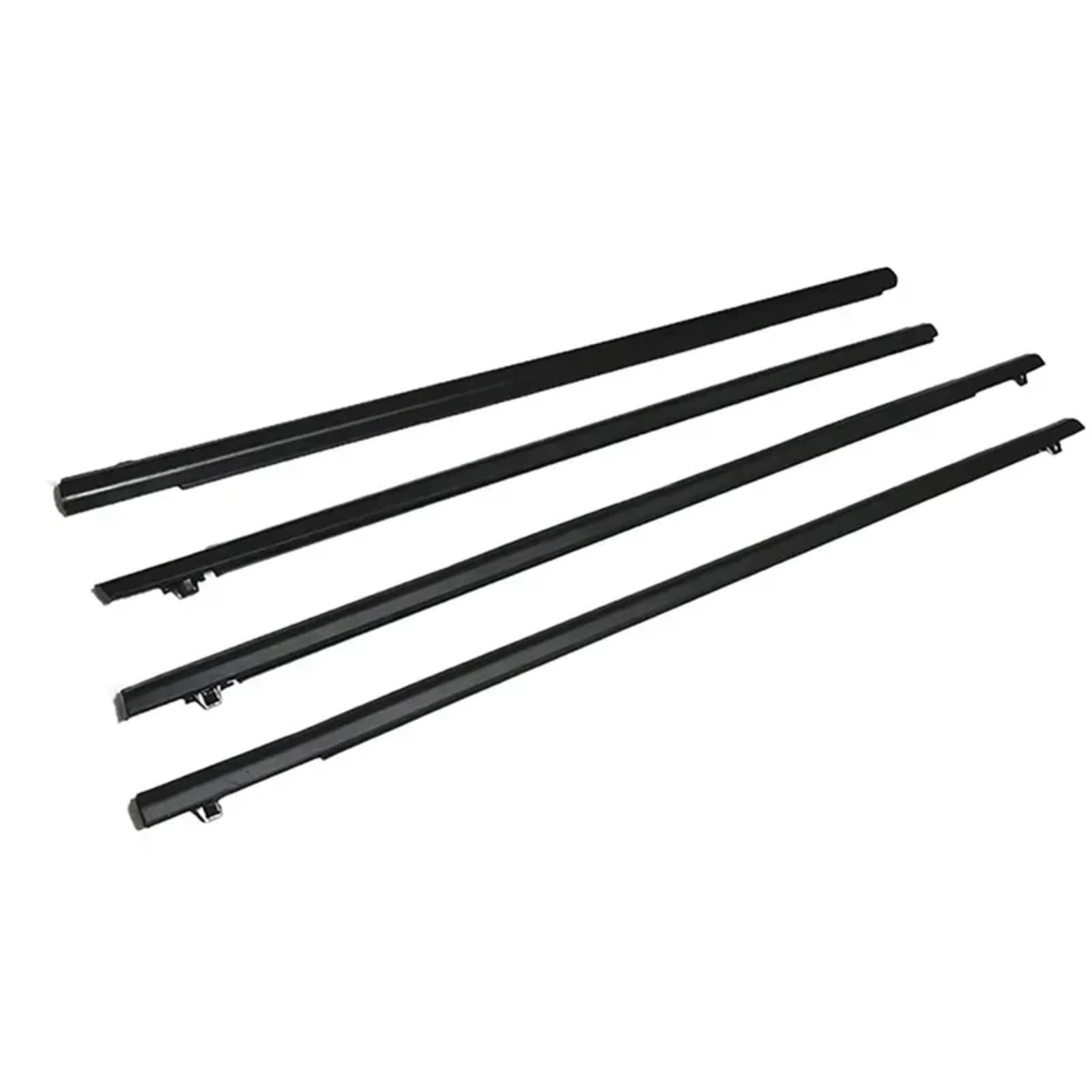 Tudexx One Color Car Weather Stripping For Fit 2009-2014 4Pcs Car Door Window Glass Weatherstrips Moulding Sealing Strips Replacement