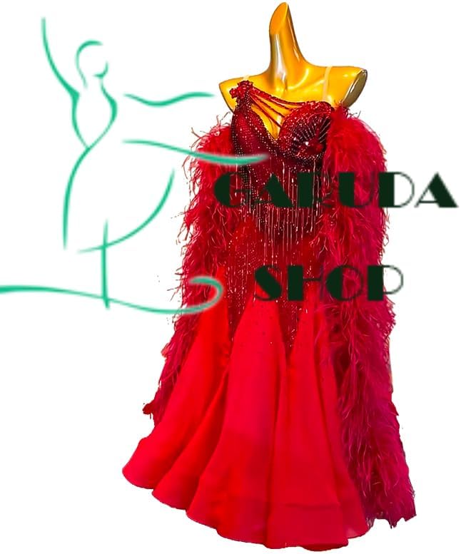Garuda SHOP レディース社交ダンス衣装 競技ドレス ラテンドレス 高級