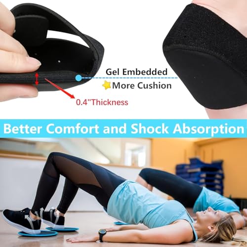 Image of Belanto Heel Pain Relief Pad, 1 Pair Plantar Fasciitis Heels Support Cushion Pads for Ankle Pain, Heel Spur Shoe Insert for Men & Women, Heel Protector Cups for Pain & Achilles Tendonitis (Free Size)
