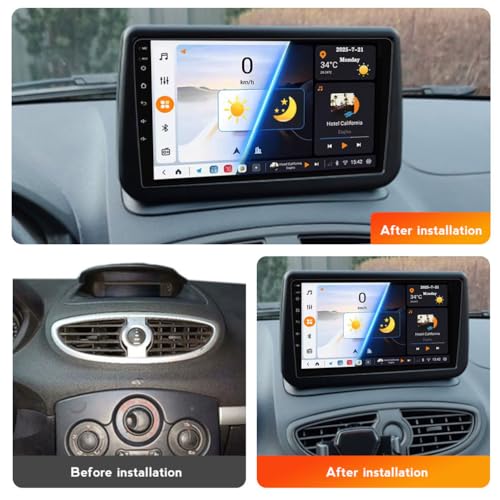 Autoradio GPS Clio 2006-2017 Android 15.0 CarPlay Bluetooth Y400s - 2