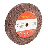 RENOTEC 6 Inch Flap Wheel, Non-Woven Polishing Wheel (Grit120)