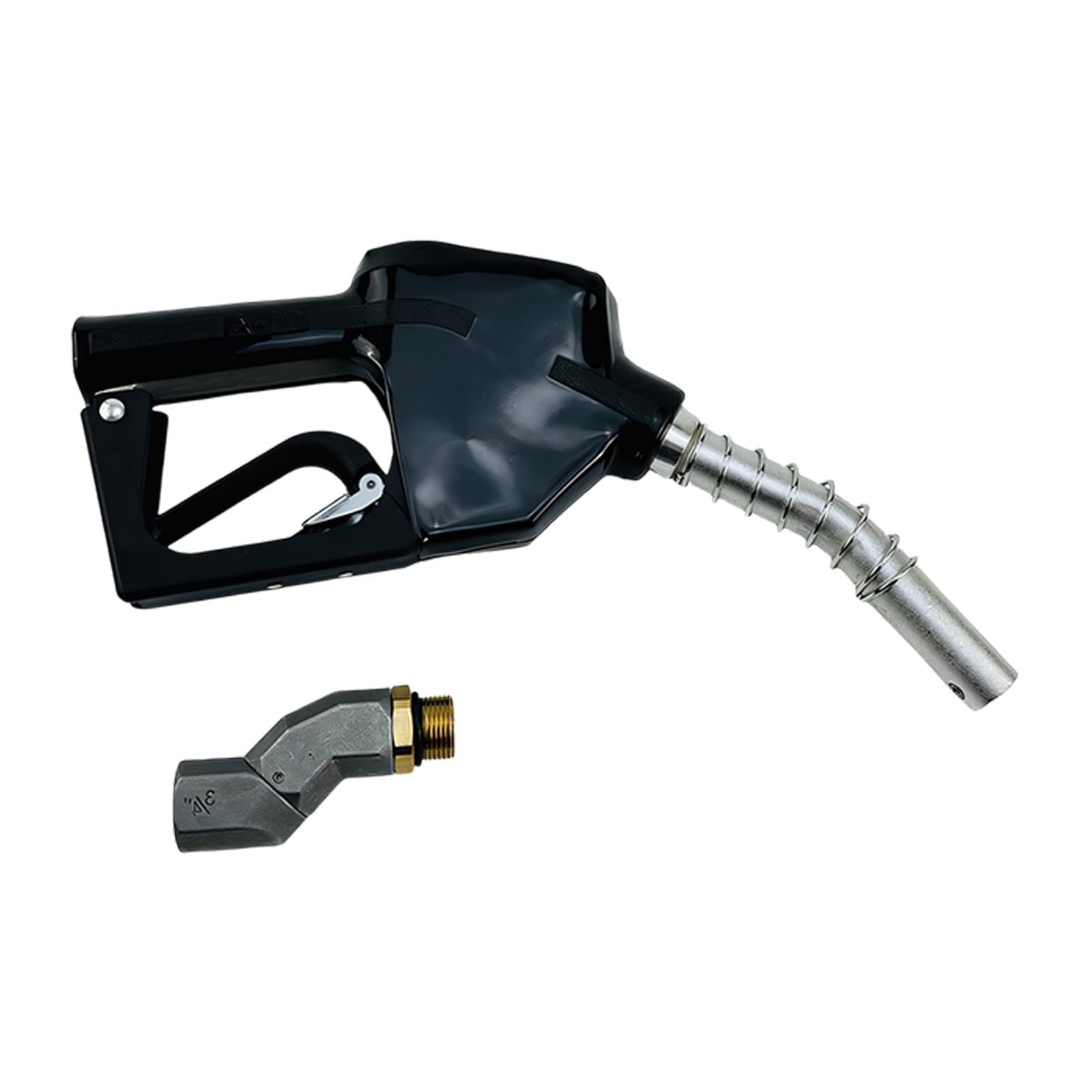 Fgdtree Black Ergonomic Handle Automatic Shutoff Dispenser With Jump Stop For Efficient Pumping Petrodiesel Fuels Dispenser Nozzle