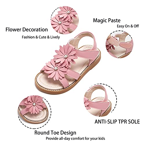Kiderence Toddler Girls Sandals Little Girls Kids Shoes Girls Sandals Toddler4