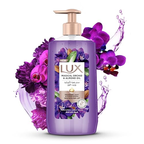 LUX Perfumed Liquid Hand Wash Magical Orchid with Almond Oil & Glycerin for Fragrant Soft and Clean Hands 500ml