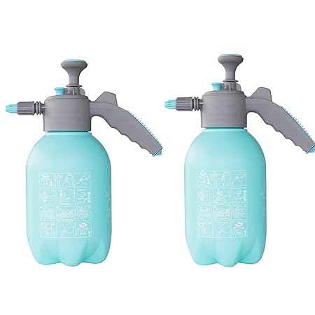 TOPREDO Garden Sprayer | Pump Pressure | Lawn Sprinkler | Water Mister | Spray Bottle | Herbicides | Pesticides | Fertilizers | Plants| Flowers Outdoor Kitchens 2.2 L Capacity (Pack of 2)