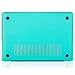 Kuzy Compatible with MacBook Air 13 inch Case A1466 A1369 Soft Touch Cover for Older Version 2017, 2016, 2015 Hard Shell, Lace Teal