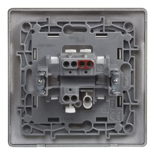 legrand 396494 commutateur 10a de la gamme niloé monoblock, mécanisme complet, noir