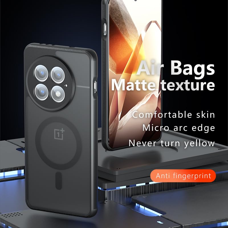 Image of Back Cover for Oneplus 11R 5G, Matte PC Back + TPU Bumper Shockproof Mobile Case Cover (Oneplus 11r)