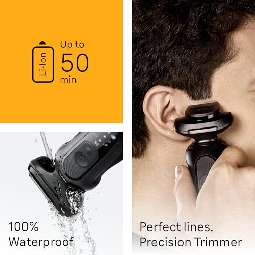 Braun Series 5 Electric Shaver for Men, Wet & Dry Foil Razor, 4-in-1 Clean & Charge Center, Precision Trimmer Attachment, Replacement Shaver Head, Black 5165ps - image 3
