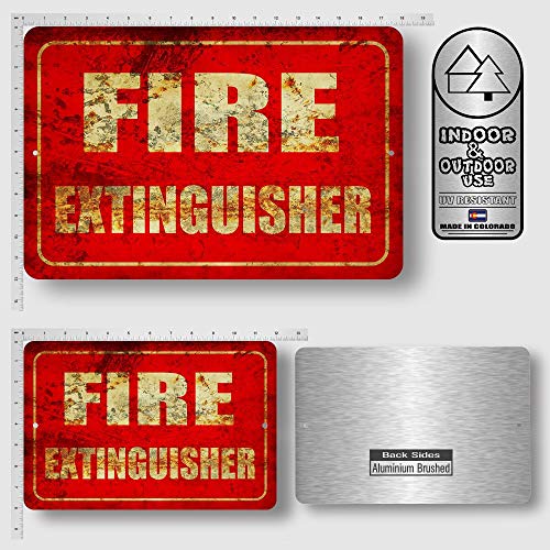 Fire Extinguisher Metal Business Novelty Tin Sign Indoor and Outdoor use 8