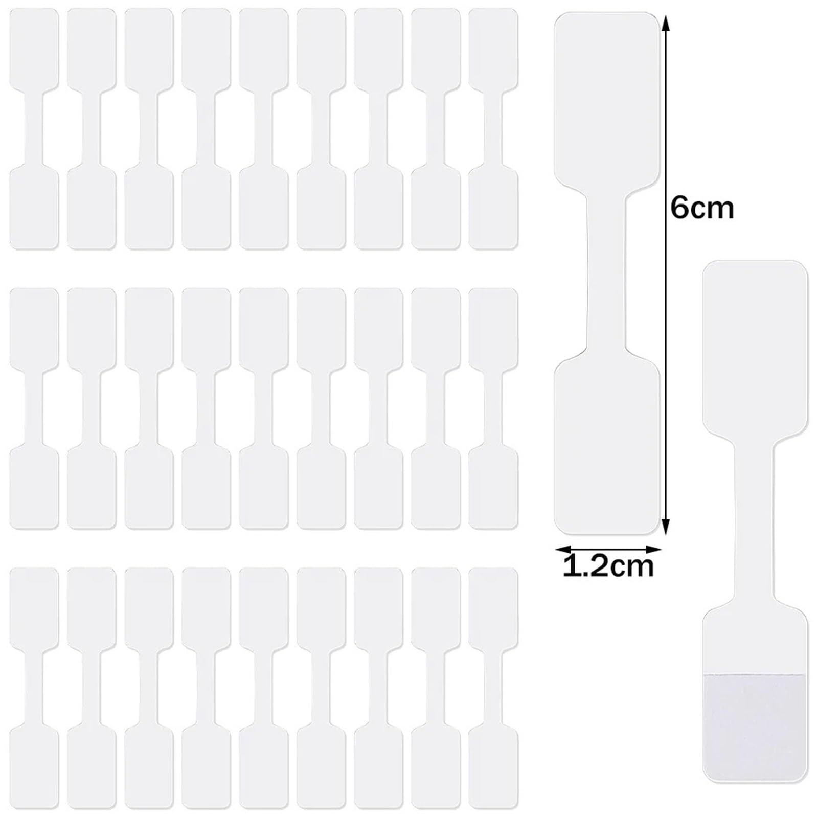 Papierowe puste metki | Białe 1000/2000 szt. do etykietowania biżuterii: ekspozycja dla małych firm(2000 Pieces)