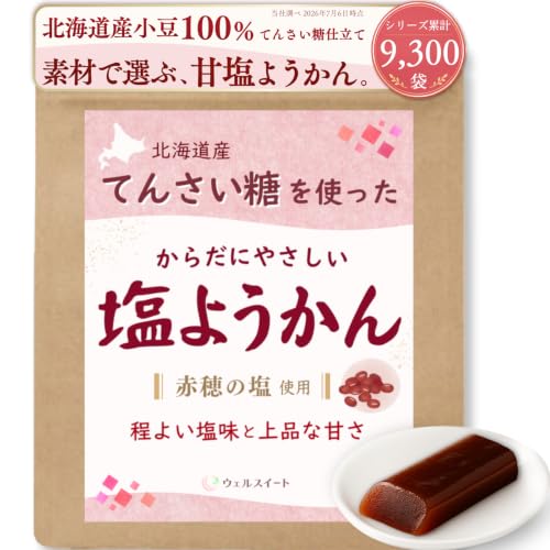 ウェルスイート 塩ようかん 素材で選ぶ 甘塩仕立て 20g×10本