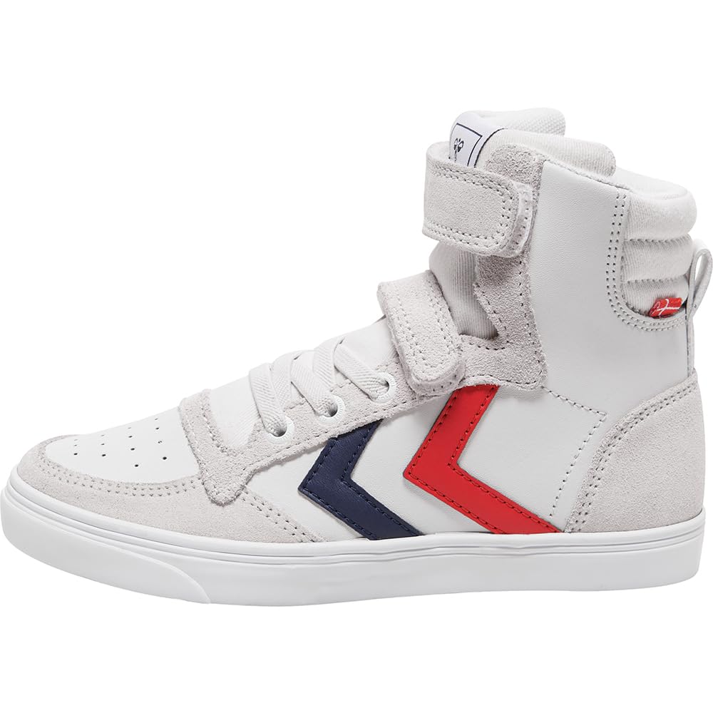 hummel, Slimmer Stadil Leather High JR, White, 31