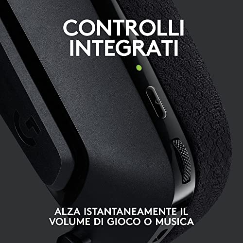 535 LIGHTSPEED Cuffia con Microfono Gaming Wireless - Cuffie Supra-Aurali Leggere, Microfono Flip to Mute, Audio Stereo, Compatibile con PC, PS4, PS5, Ricaricabile Tramite USB - Nero - Cuffia gaming - Immagine 6
