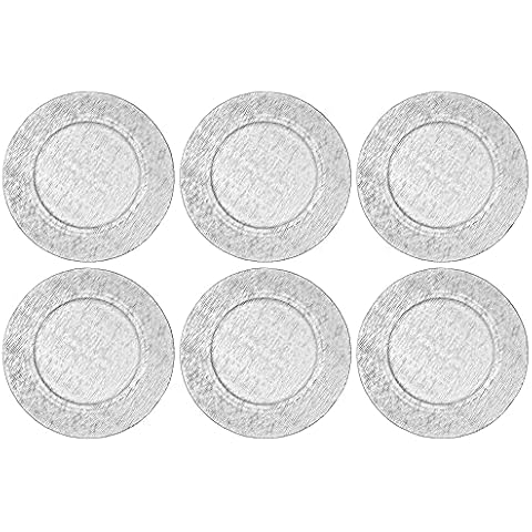 Leonardo City Platz-Teller, runder Glas-Teller, transparenter Speise-Teller aus Glas, 6er Set, Ø 310 mm, 080164 Cover