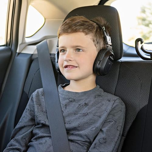 RP Accessories IR-601B Infrared Wireless Headphones, 2-Channel Folding Universal Rear Entertainment System IR Headphone for Car TV and DVD Player Audio, Set of 2