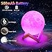Lámpara de Luna, AMZJUPWM 3D Impresión en16 Colores con Soporte, Control Táctil...