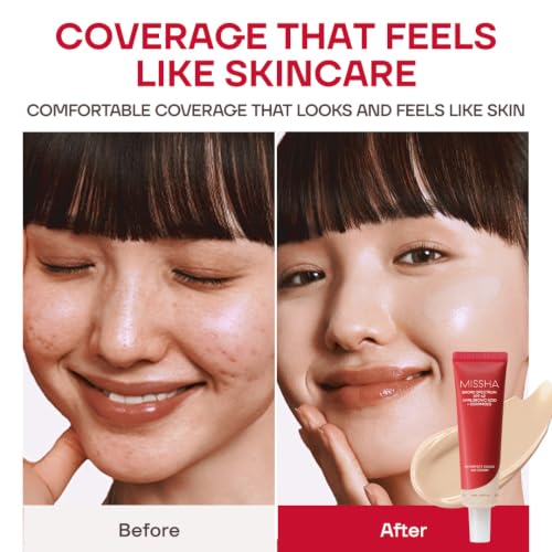 Image of MISSHA M Perfect Cover BB Cream No.21 Light Beige - Light with Cool Undertone SPF 42 PA +++1.69 Fl Oz - Tinted Moisturizer for face with SPF