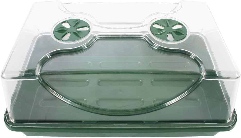 Seed and Herb Domed Propagator and Germination Tray, Medium, Green